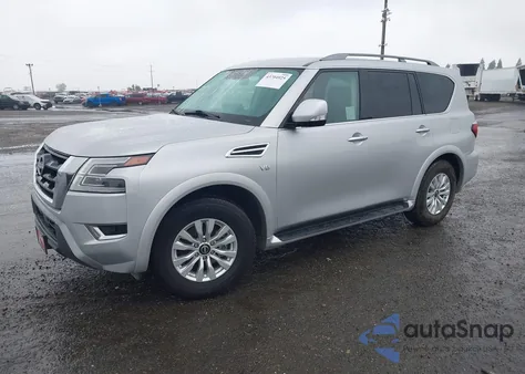2021 Nissan Armada Sv 2Wd из США, поврежденный, VIN JN8AY2ACXM9145425